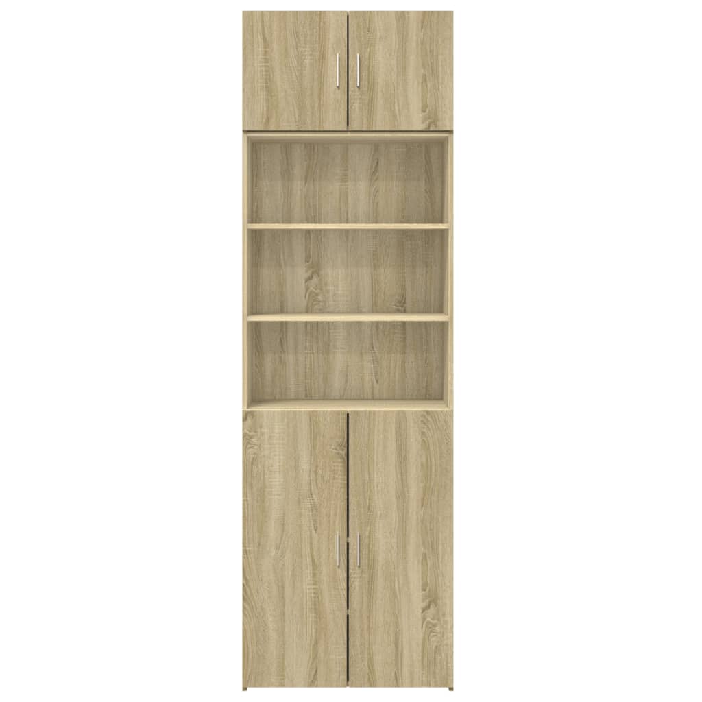 skab 70x42,5x225 cm smalt konstrueret træ sonoma-eg