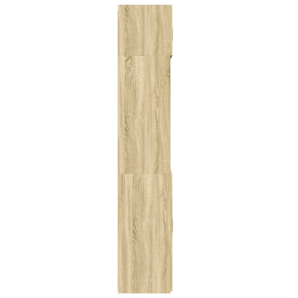 skab 70x42,5x225 cm smalt konstrueret træ sonoma-eg