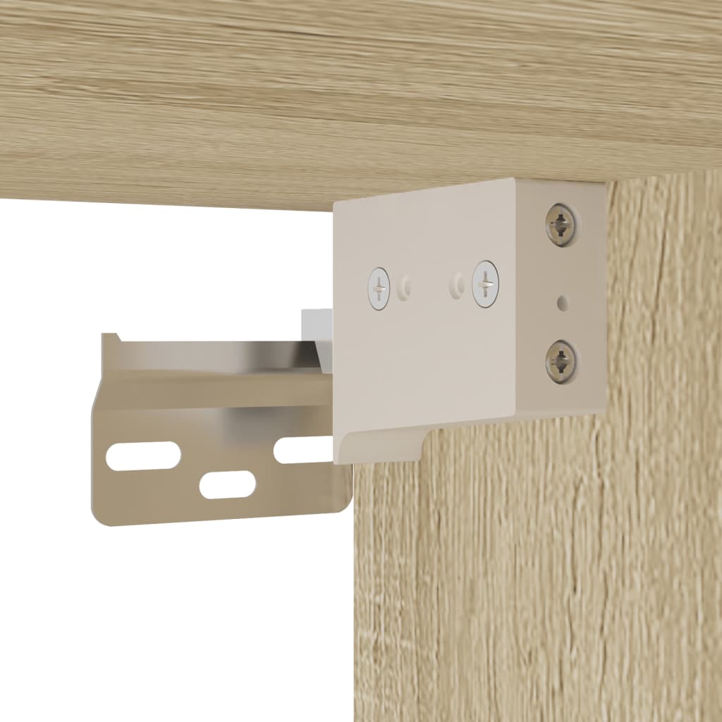 skab 70x42,5x225 cm smalt konstrueret træ sonoma-eg