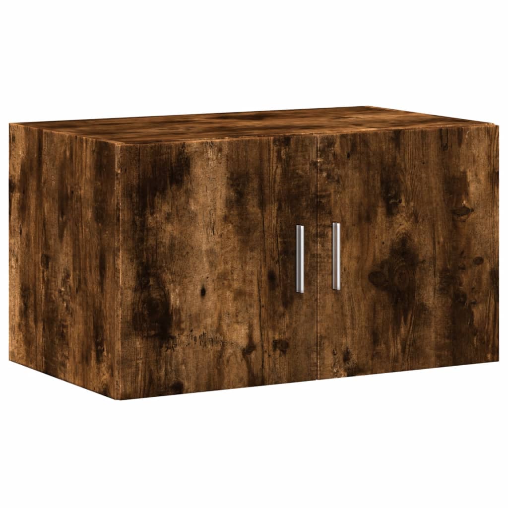 skab 70x42,5x225 cm konstrueret træ røget egetræsfarve
