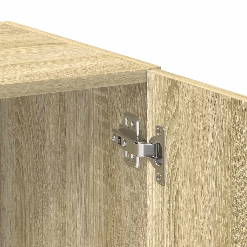 skab 70x42,5x225 cm smalt konstrueret træ sonoma-eg