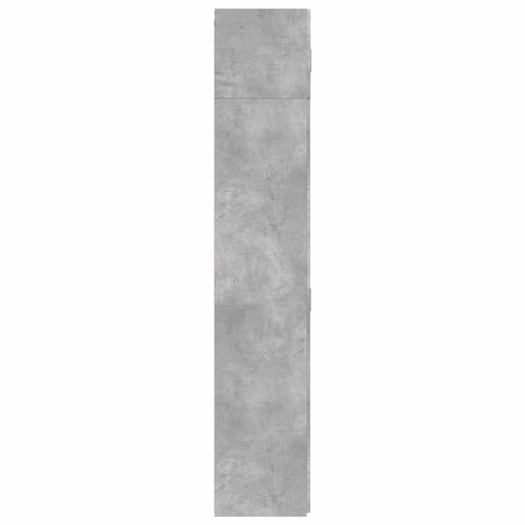 skab 70x42,5x225 cm smalt konstrueret træ betongrå
