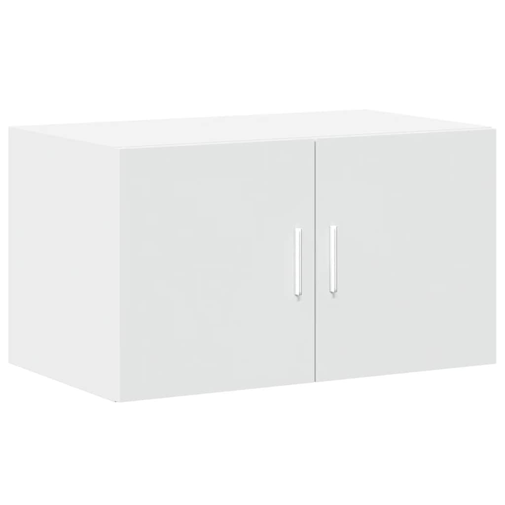 opbevaringsskab 70x42,5x225 cm konstrueret træ hvid