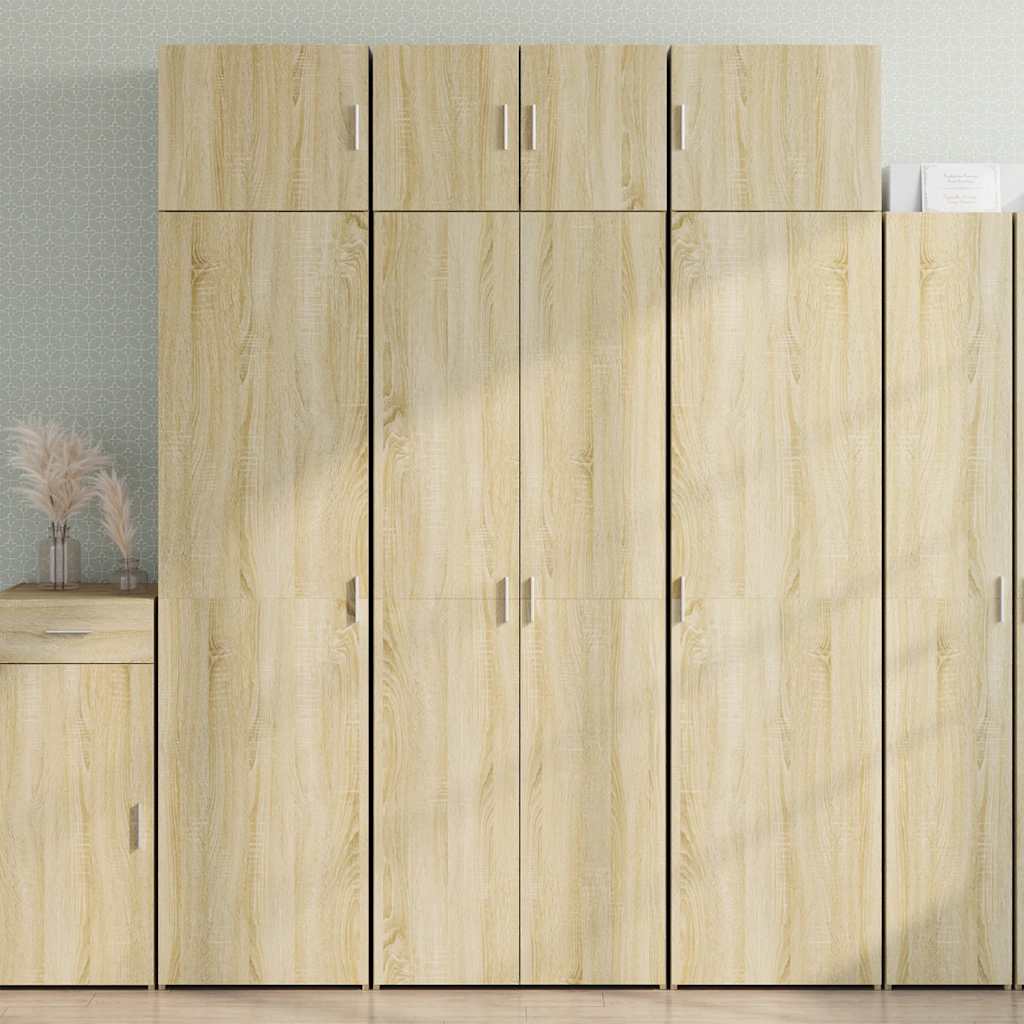 skab 70x42,5x225 cm konstrueret træ sonoma-eg