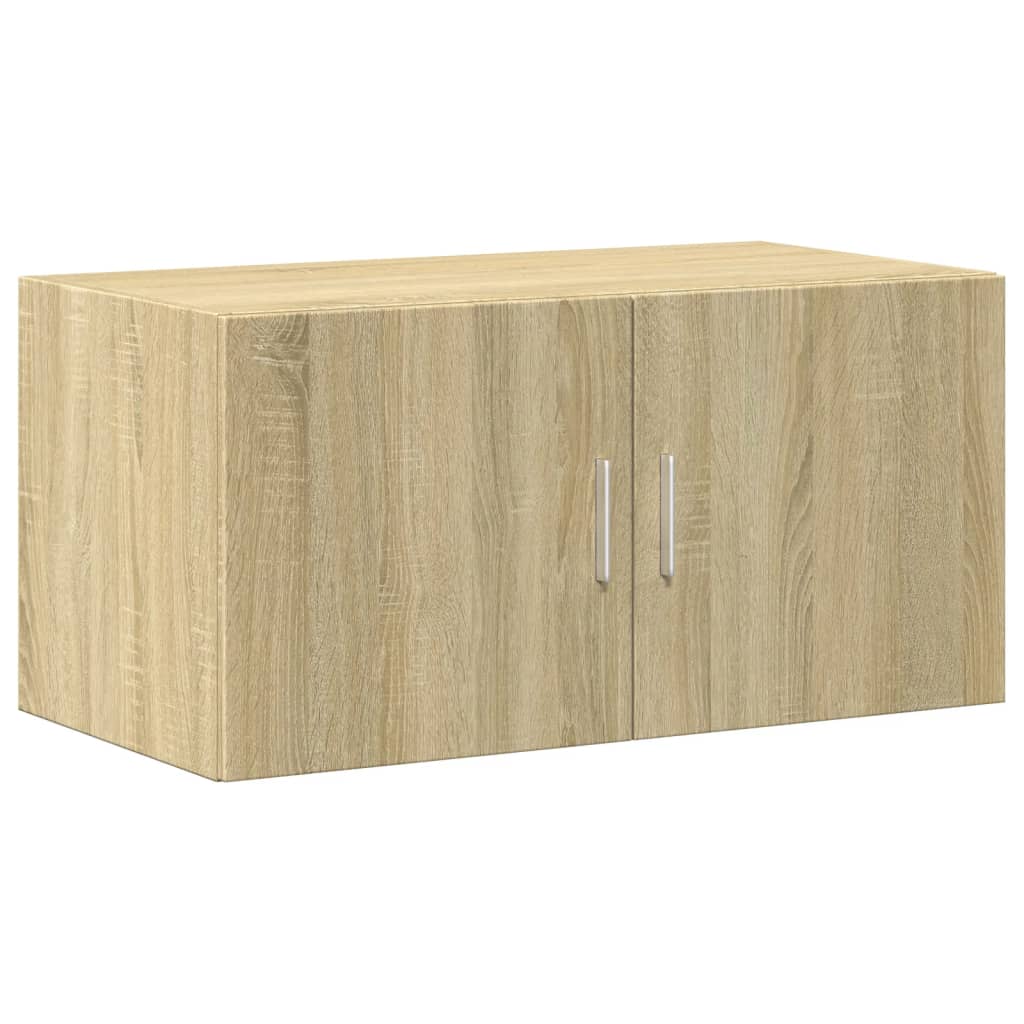 skab 80x42,5x225 cm konstrueret træ sonoma-eg