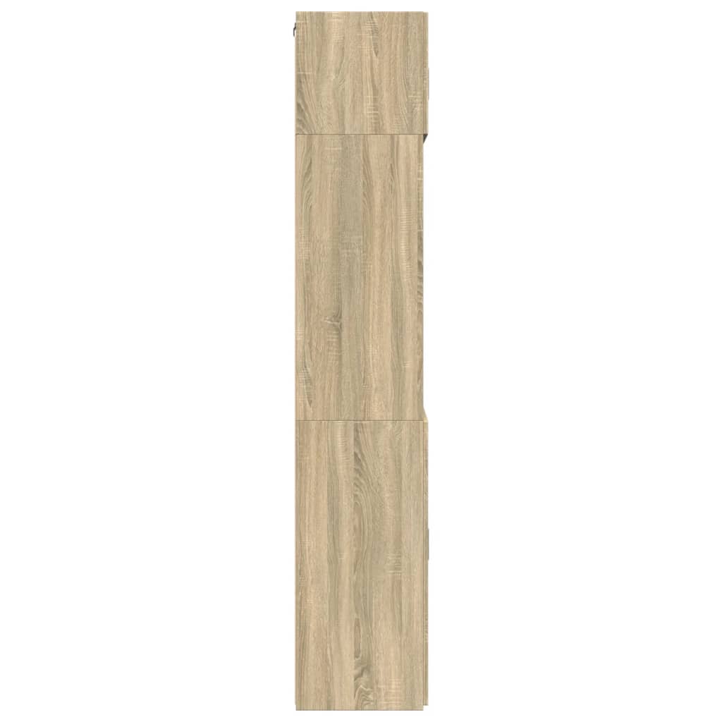 skab 80x42,5x225 cm konstrueret træ sonoma-eg