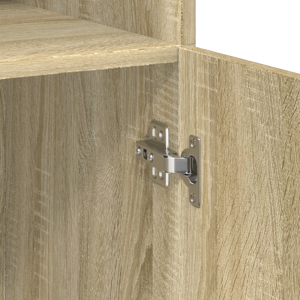 skab 80x42,5x225 cm konstrueret træ sonoma-eg