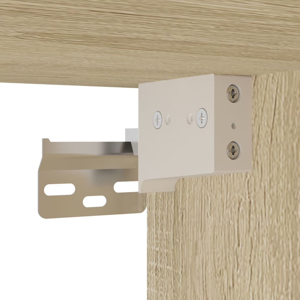 skab 80x42,5x225 cm konstrueret træ sonoma-eg