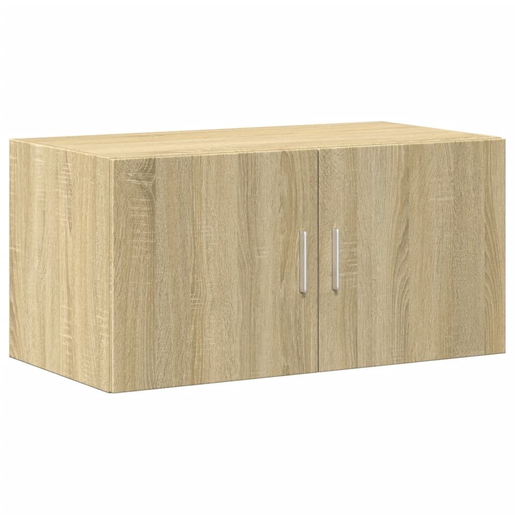 skab 80x42,5x225 cm konstrueret træ sonoma-eg
