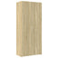 skab 80x42,5x225 cm konstrueret træ sonoma-eg