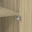 skab 80x42,5x225 cm konstrueret træ sonoma-eg