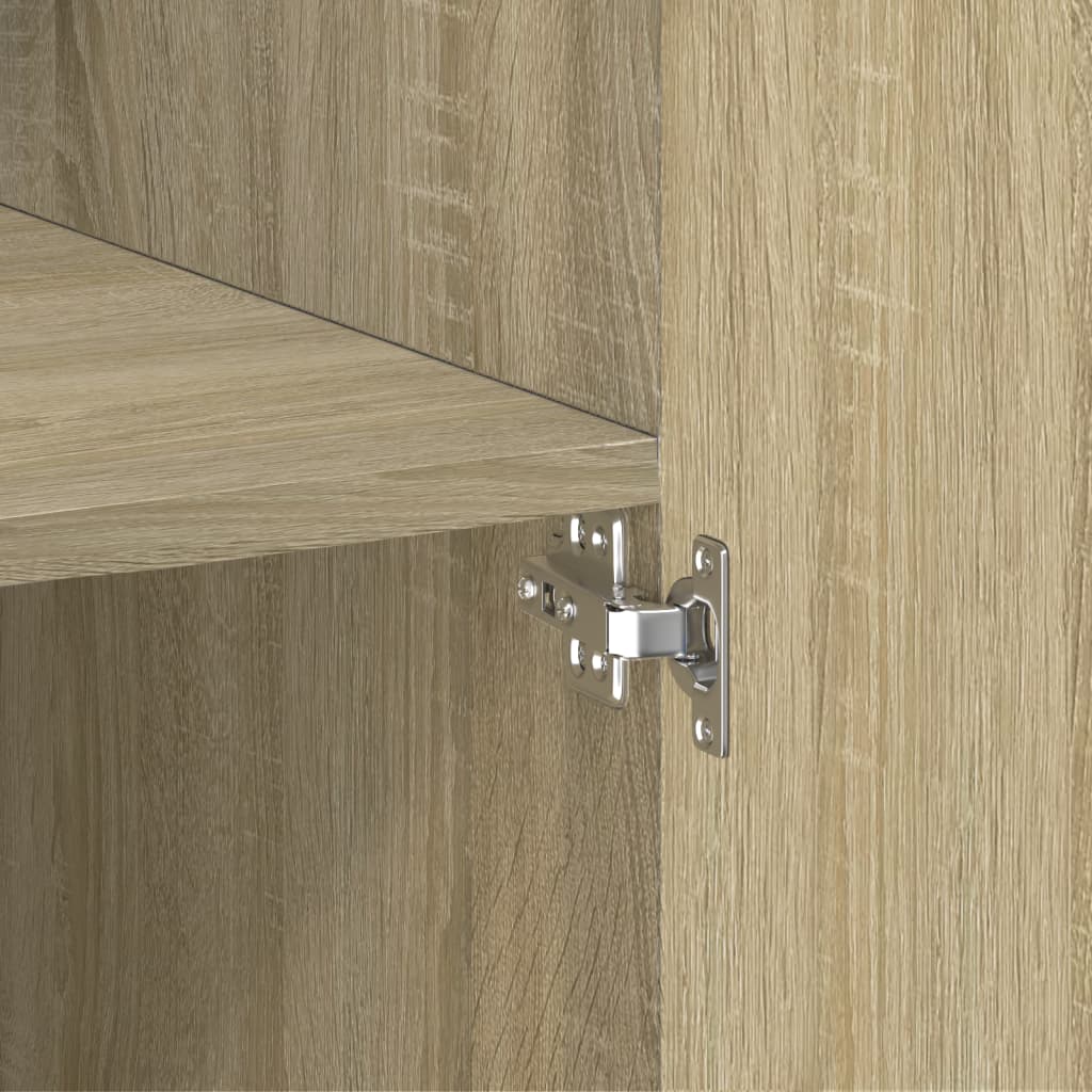 skab 80x42,5x225 cm konstrueret træ sonoma-eg