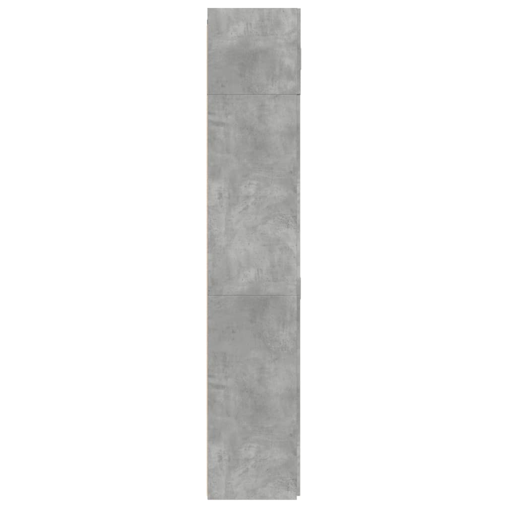 skab 80x42,5x225 cm konstrueret træ betongrå