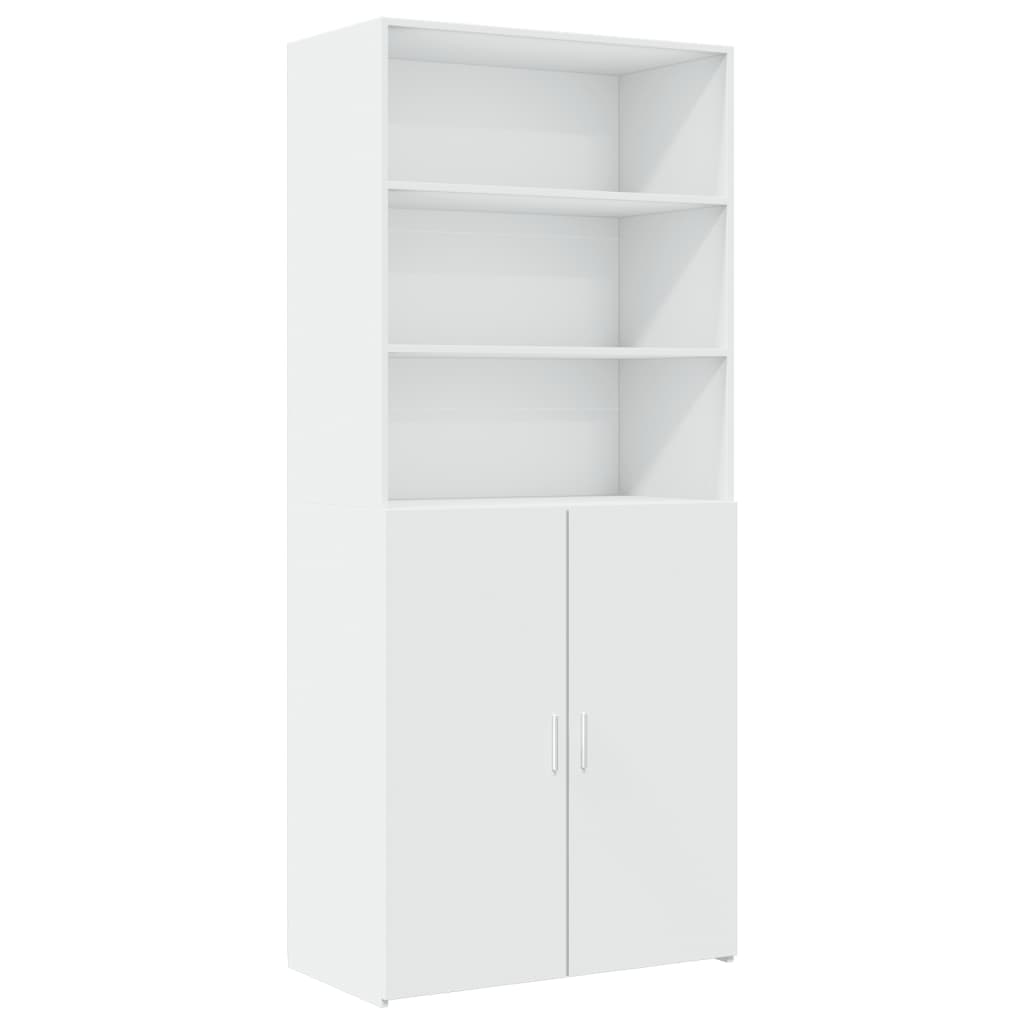 skab 80x42,5x249 cm konstrueret træ hvid