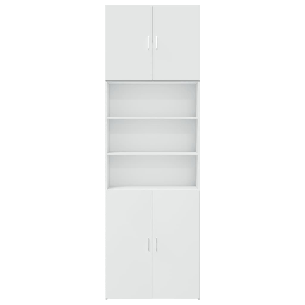 skab 80x42,5x249 cm konstrueret træ hvid