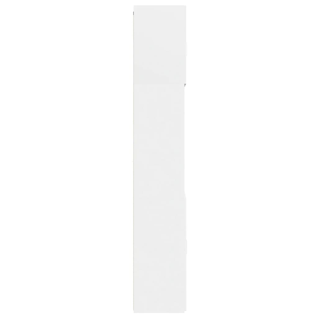 skab 80x42,5x249 cm konstrueret træ hvid