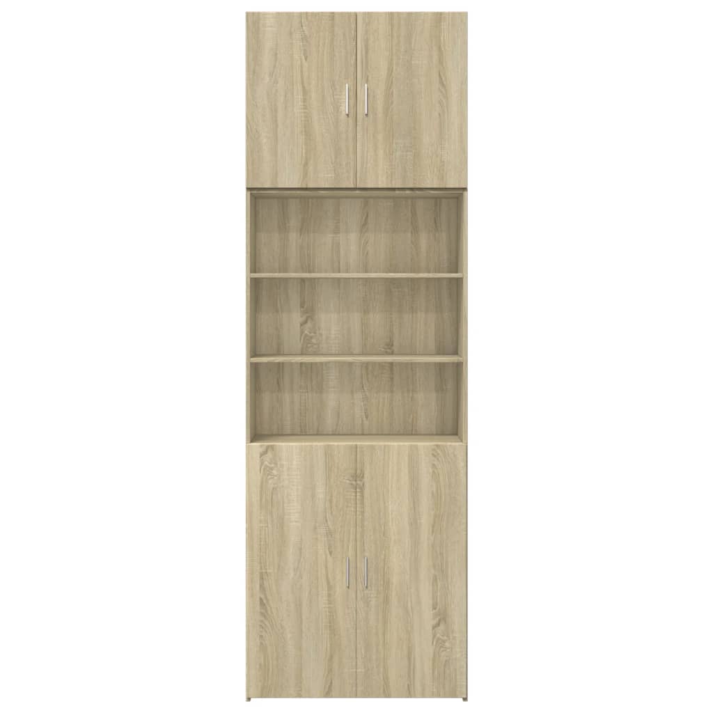 skab 80x42,5x249 cm konstrueret træ sonoma-eg