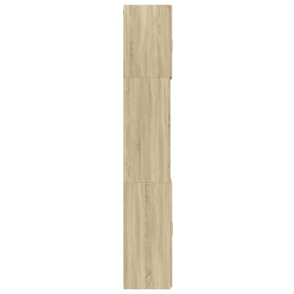 skab 80x42,5x249 cm konstrueret træ sonoma-eg