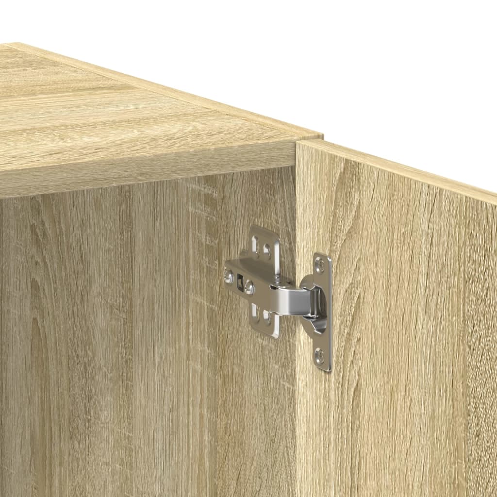 skab 80x42,5x249 cm konstrueret træ sonoma-eg