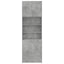 skab 80x42,5x249 cm konstrueret træ betongrå