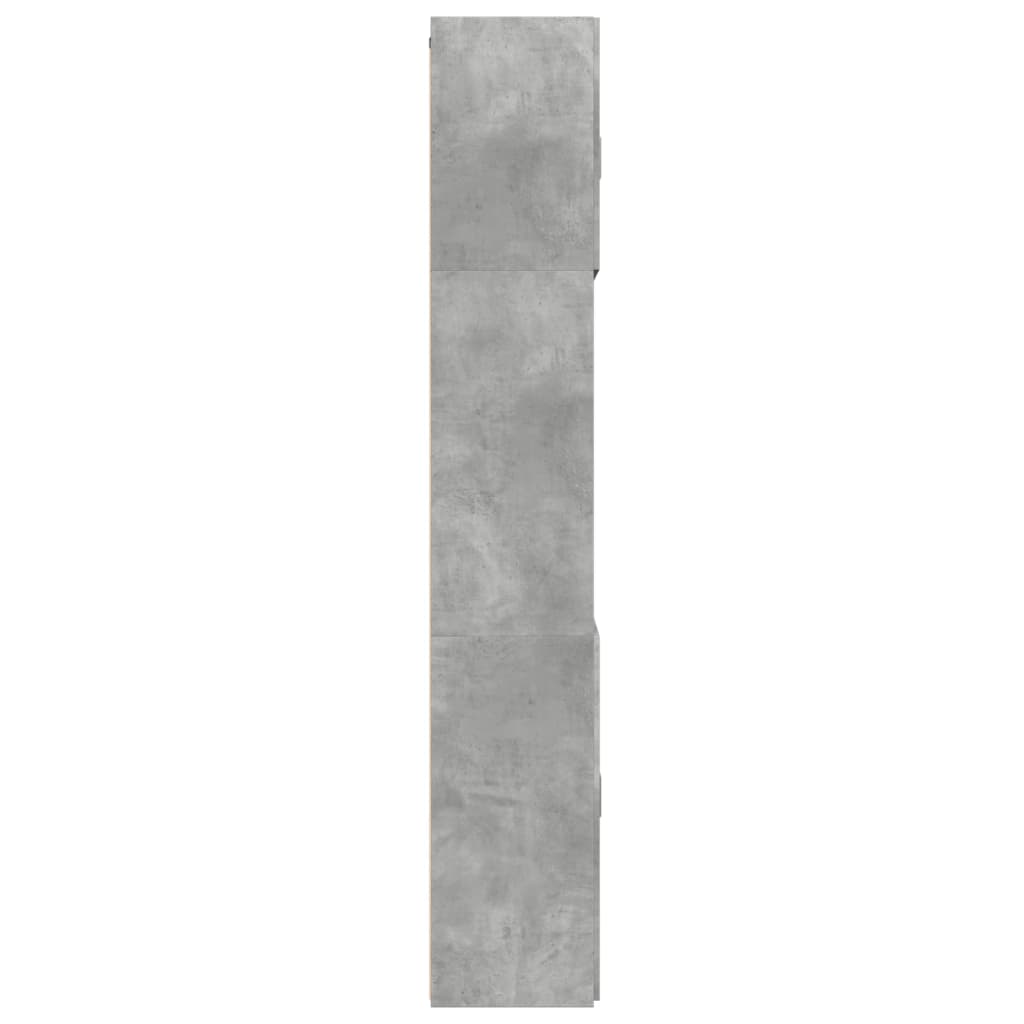 skab 80x42,5x249 cm konstrueret træ betongrå