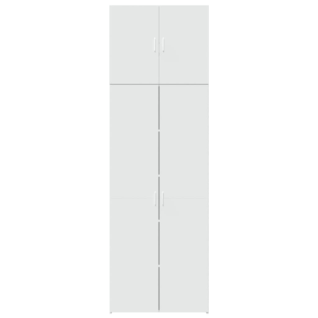 skab 80x42,5x249 cm konstrueret træ hvid