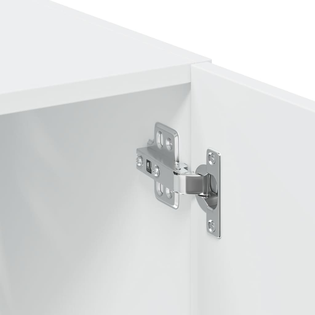 skab 80x42,5x249 cm konstrueret træ hvid