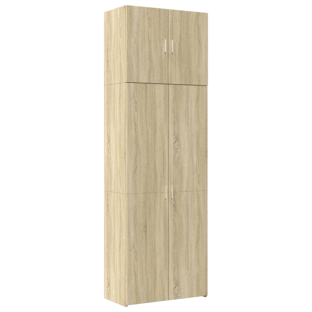 skab 80x42,5x249 cm konstrueret træ sonoma-eg