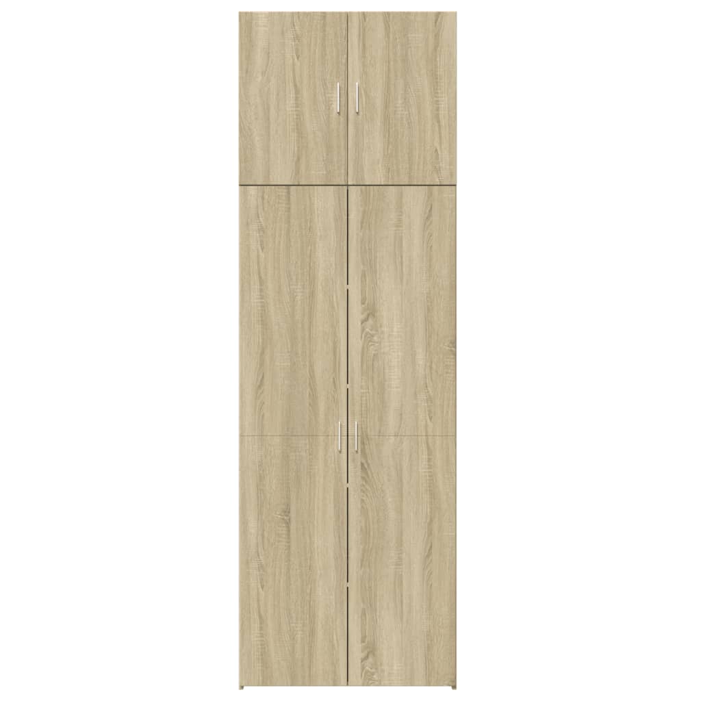 skab 80x42,5x249 cm konstrueret træ sonoma-eg