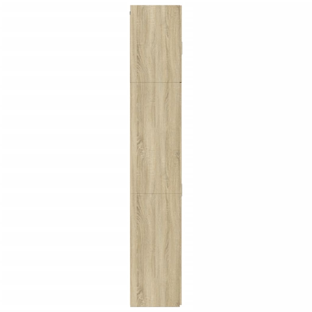 skab 80x42,5x249 cm konstrueret træ sonoma-eg