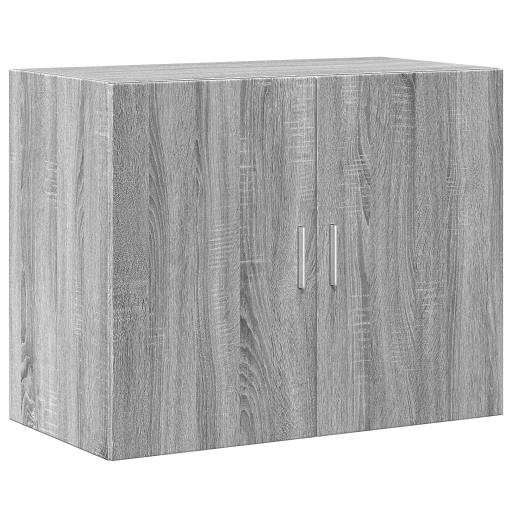 skab 80x42,5x249 cm konstrueret træ grå sonoma-eg