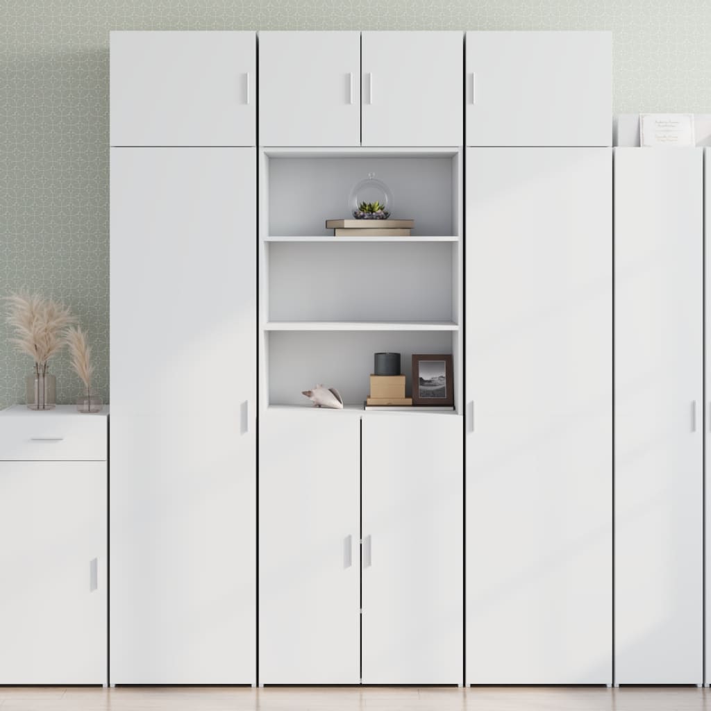 skab 70x42,5x185 cm konstrueret træ hvid