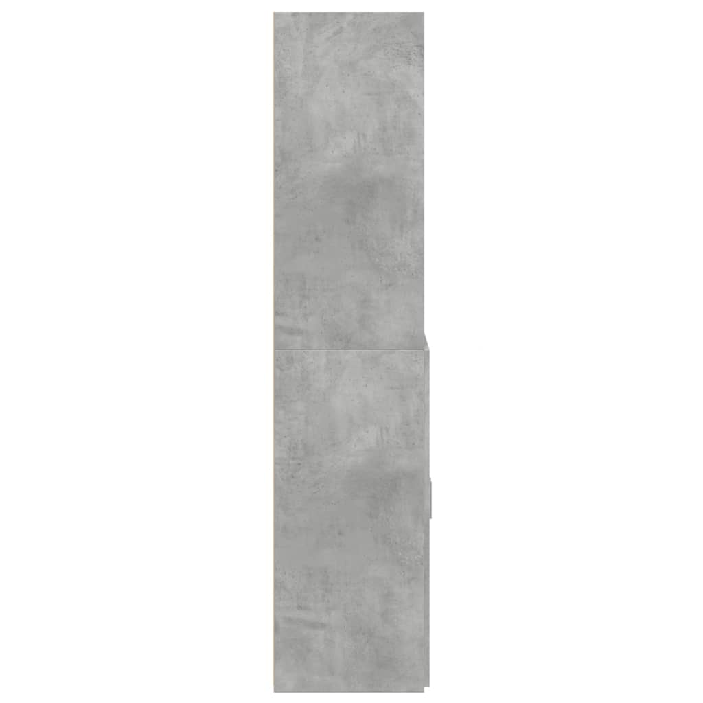 skab 70x42,5x185 cm konstrueret træ betongrå