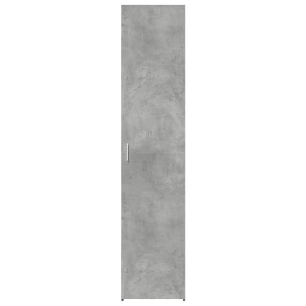 højskab 40x42,5x185 cm konstrueret træ betongrå