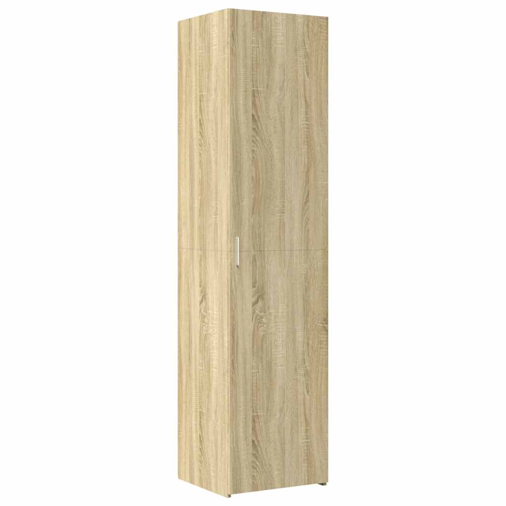højskab 40x42,5x185 cm konstrueret træ sonoma-eg