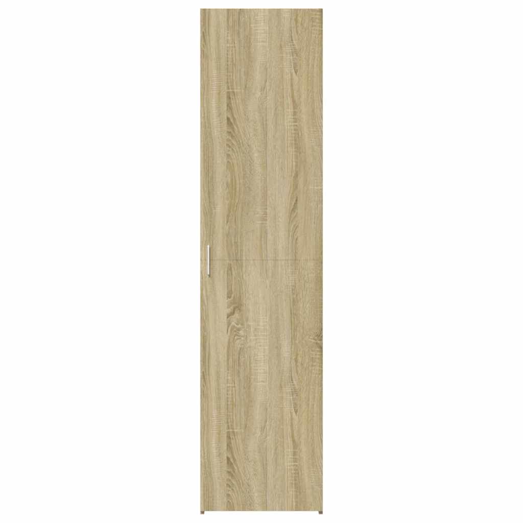 højskab 40x42,5x185 cm konstrueret træ sonoma-eg