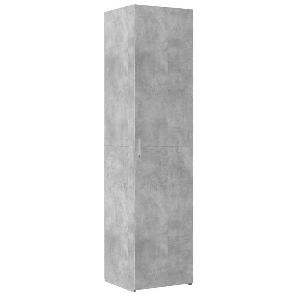 højskab 40x42,5x185 cm konstrueret træ betongrå