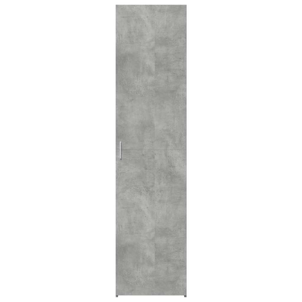 højskab 40x42,5x185 cm konstrueret træ betongrå