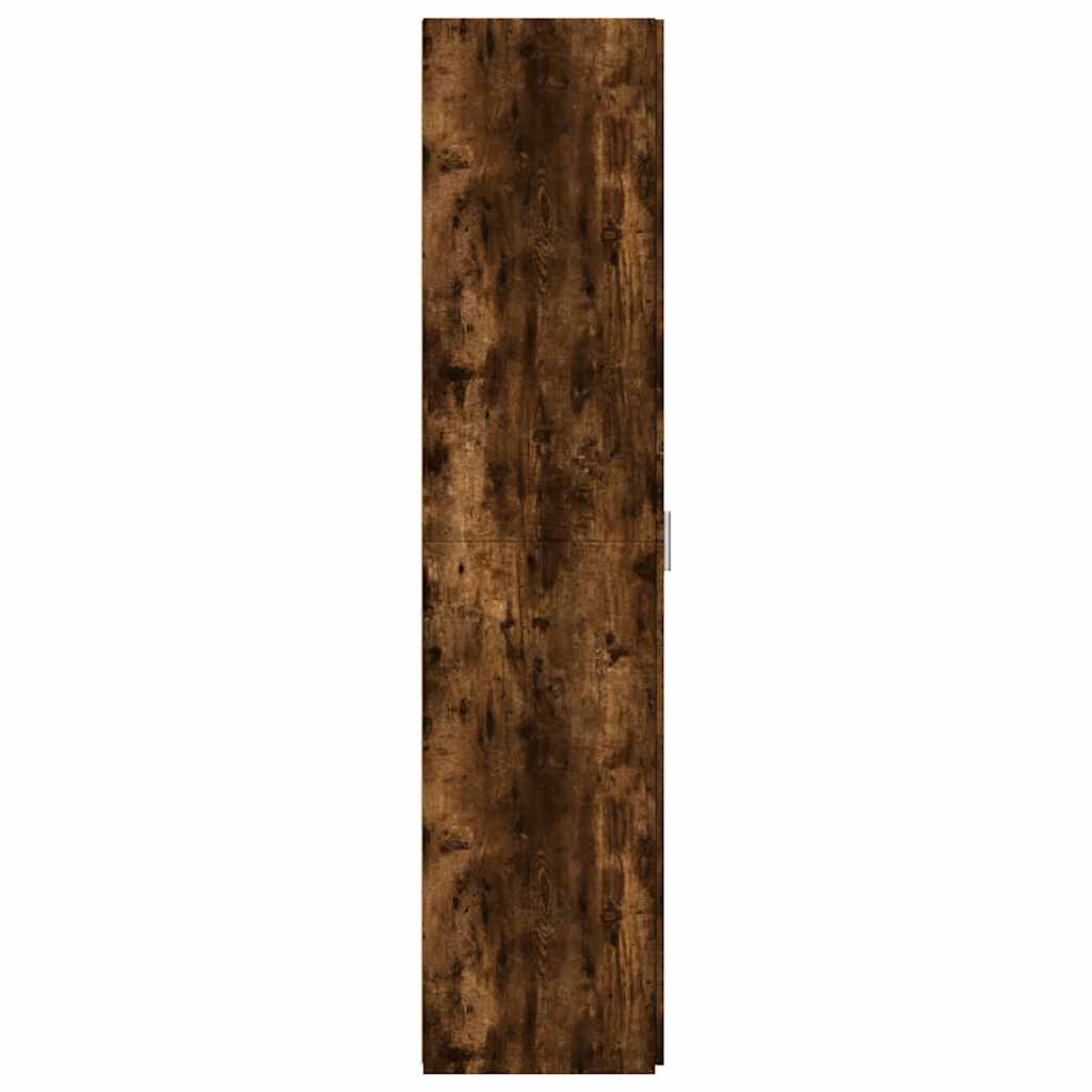 højskab 40x42,5x185 cm konstrueret træ røget egetræsfarve