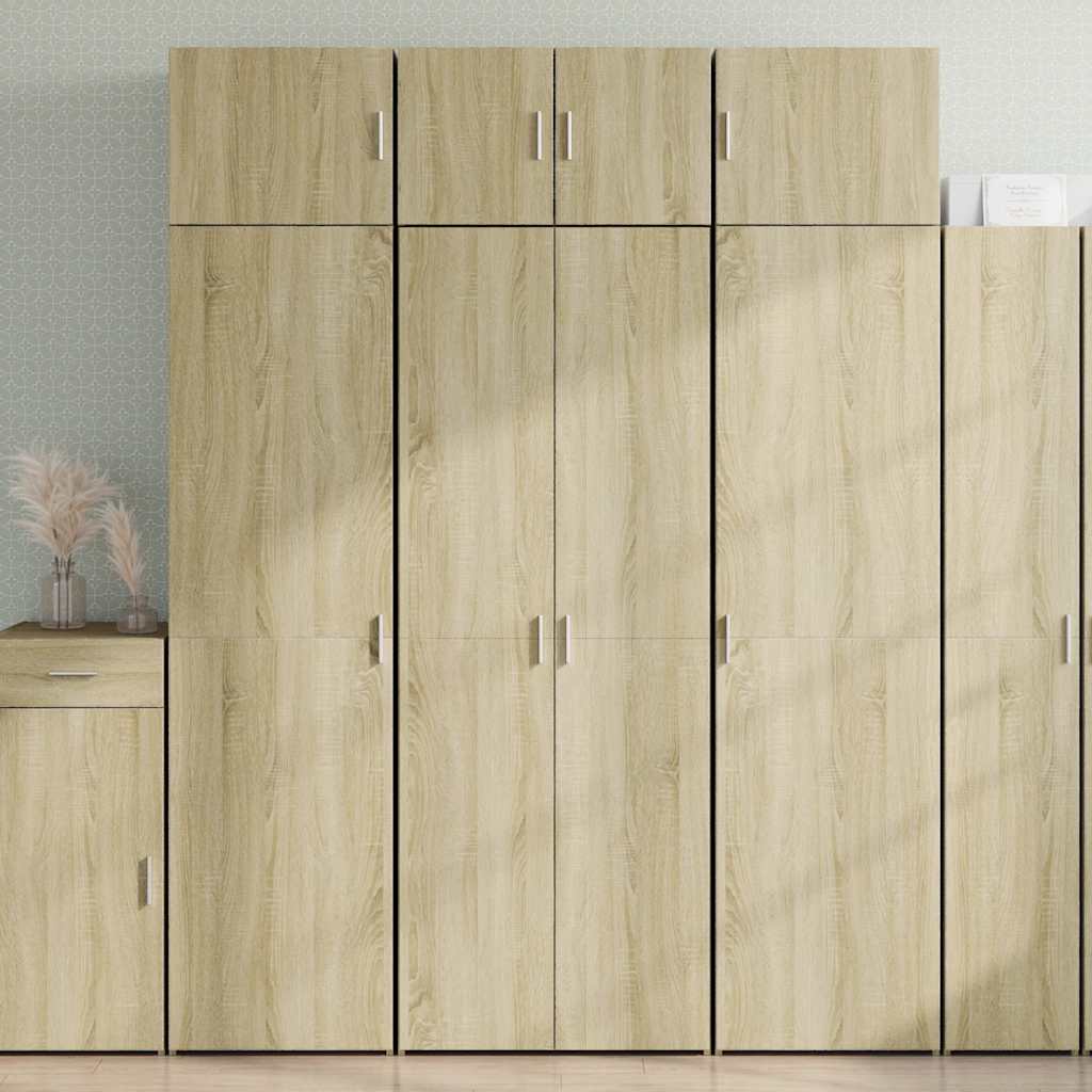 skab 70x42,5x185 cm konstrueret træ sonoma-eg