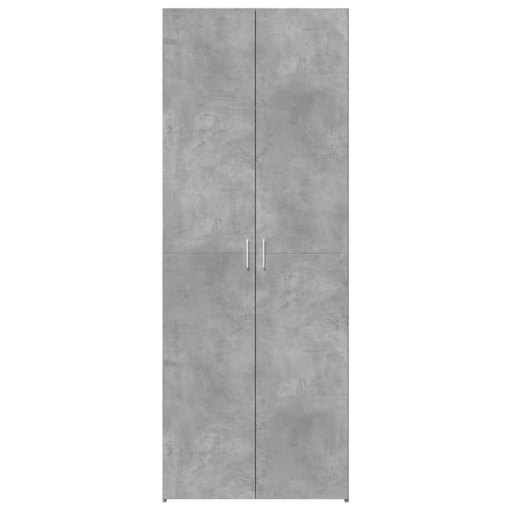 skab 70x42,5x185 cm konstrueret træ betongrå