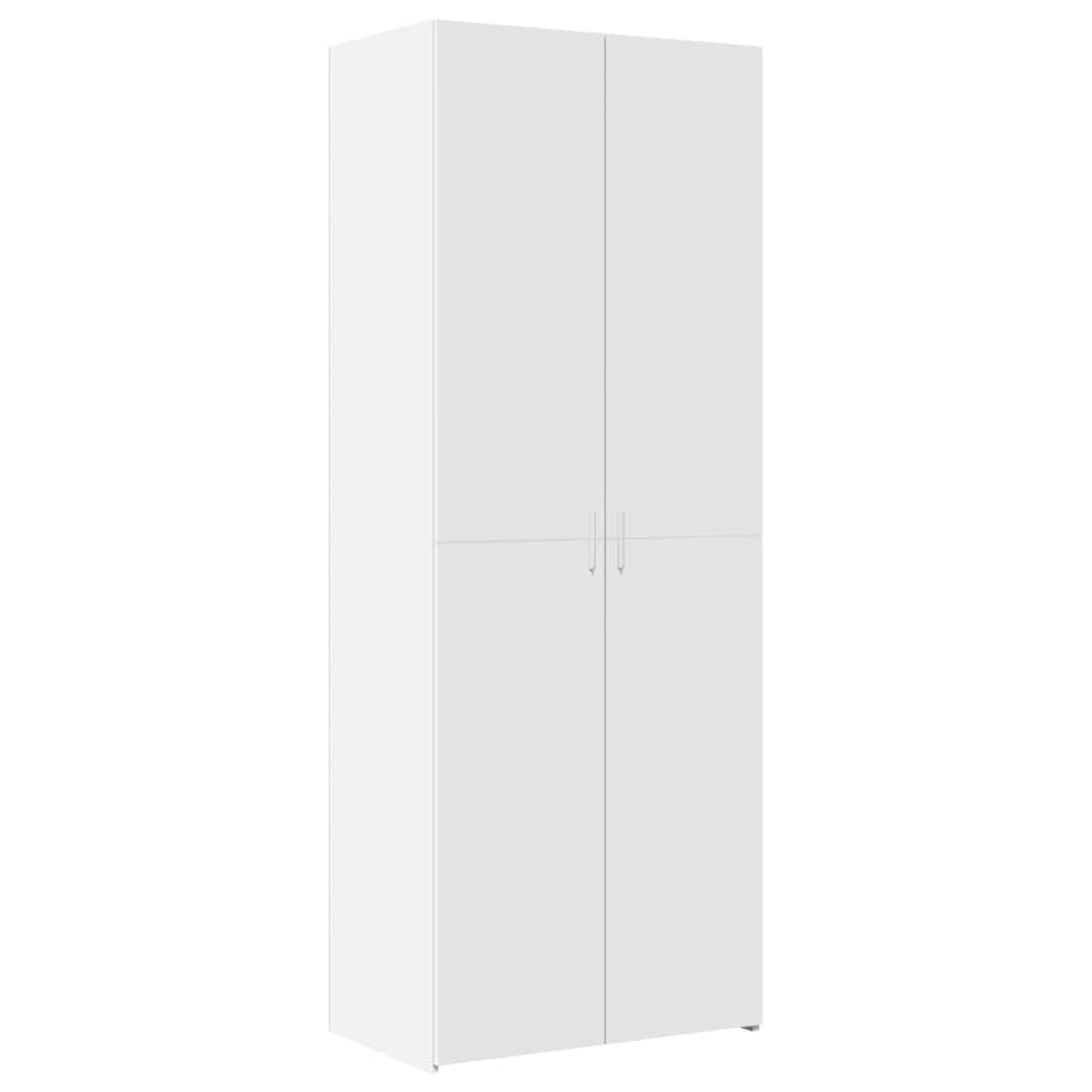 skab 70x42,5x185 cm konstrueret træ hvid
