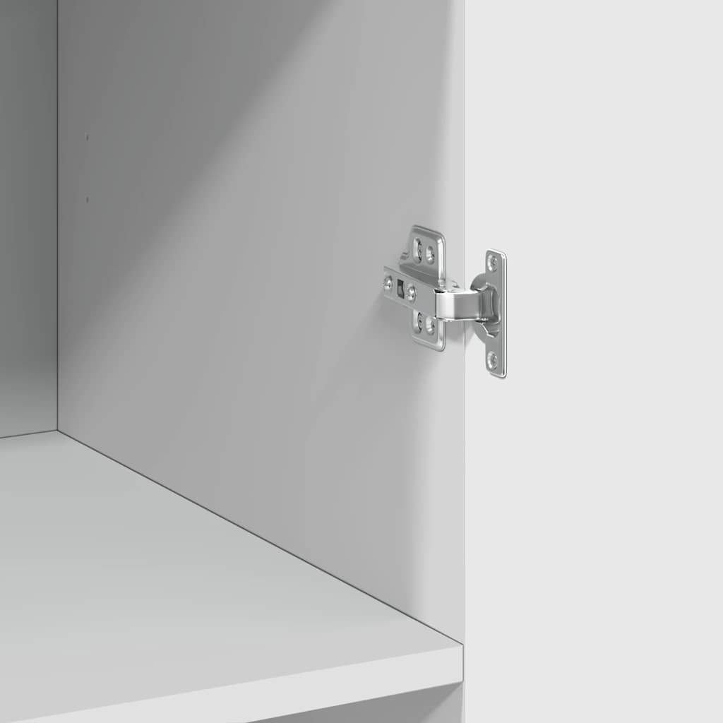 skab 70x42,5x185 cm konstrueret træ hvid