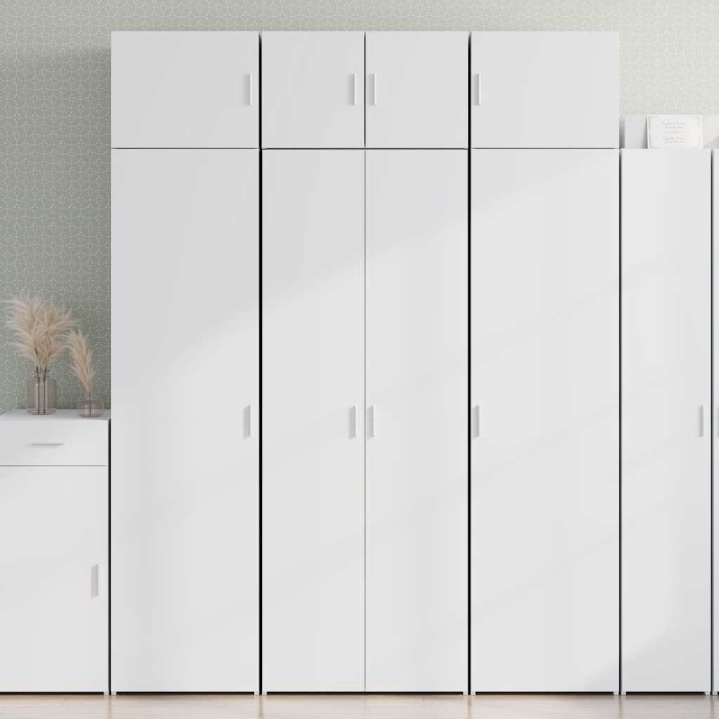skab 70x42,5x185 cm konstrueret træ hvid