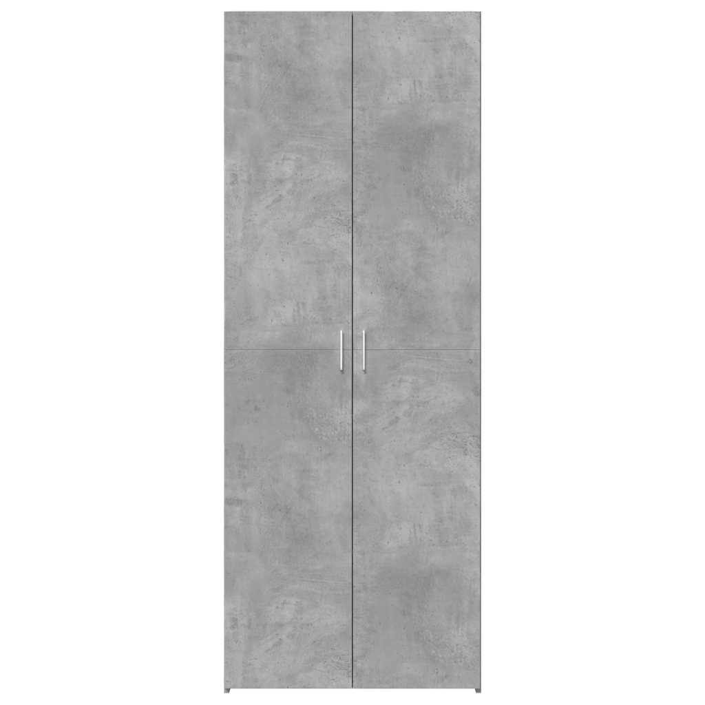 skab 70x42,5x185 cm konstrueret træ betongrå
