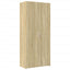 skab 80x42,5x185 cm konstrueret træ sonoma-eg