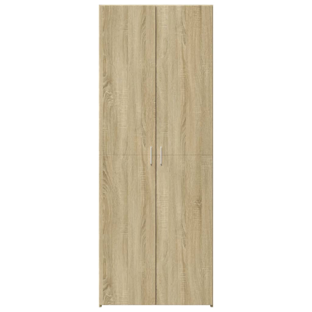 skab 80x42,5x185 cm konstrueret træ sonoma-eg