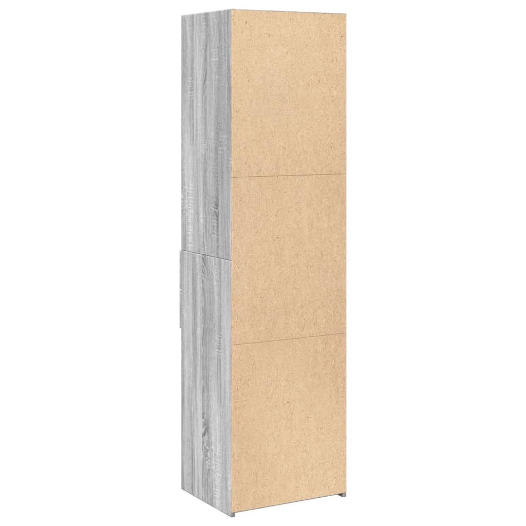 skab 50x42,5x185 cm konstrueret træ sonoma-eg