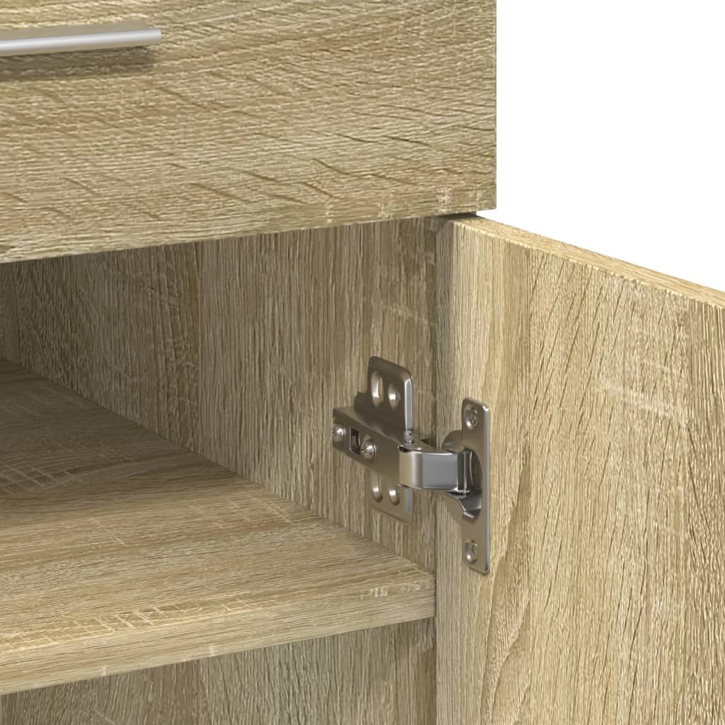 skænk 80x42,5x93 cm konstrueret træ sonoma-eg