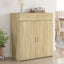 skænk 80x42,5x93 cm konstrueret træ sonoma-eg